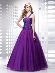 Ball Gown Straps Beading Organza&Satin Engagement Dress Ball Gown Straps Beading Organza&Satin Engagement Dress