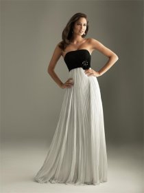 Strapless Empire Floor Length Evening Dress Strapless Empire Floor Length Evening Dress