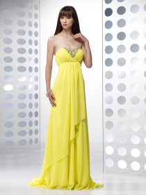 A-line Sweetheart Beading Chiffon Evening Dress A-line Sweetheart Beading Chiffon Evening Dress