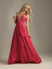 Chiffon Over Satin Sash Floor-length Prom Dress Chiffon Over Satin Sash Floor-length Prom Dress