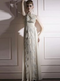 A-line Sleeveless Organza Embroidery Fabulous Evening Dress A-line Sleeveless Organza Embroidery Fabulous Evening Dress