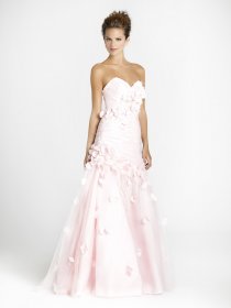 Gorgeous Sweetheart Flowers Satin & Organza A-line Engagement Dress Gorgeous Sweetheart Flowers Satin & Organza A-line Engagement Dress