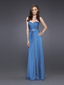 Elegant A-line Strapless Crystals Sweetheart Satin Evening Dress Elegant A-line Strapless Crystals Sweetheart Satin Evening Dress