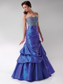 Mermaid Satin Beaded Floor-length Prom Dress Mermaid Satin Beaded Floor-length Prom Dress