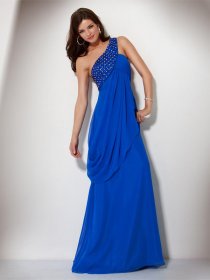 Gorgeous A-line Beading Chiffon Strapless Prom Dress