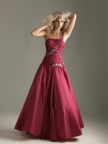Satin Sash Floor Length Prom Dress Satin Sash Floor Length Prom Dress