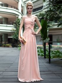 Delicate Sheath/Column One Shoulder Satin Floor Length Evening/Prom Dress Delicate Sheath/Column One Shoulder Satin Floor Length Evening/Prom Dress