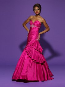 Trumpet Sweetheart Beading Satin Prom Dress Trumpet Sweetheart Beading Satin Prom Dress