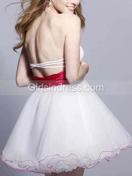 Sweet Strapless Sweetheart A-line Graduation Dress