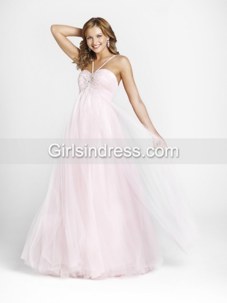 Fair A-line Tulle Beaded Sweetheart Engagement Dress Fair A-line Tulle Beaded Sweetheart Engagement Dress