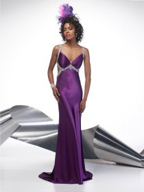 Sheath Straps Beading Satin Prom Dress Sheath Straps Beading Satin Prom Dress