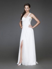 Charming One-shoulder Chiffon Pleated Evening Dress Charming One-shoulder Chiffon Pleated Evening Dress