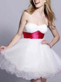 Sweet Strapless Sweetheart A-line Graduation Dress